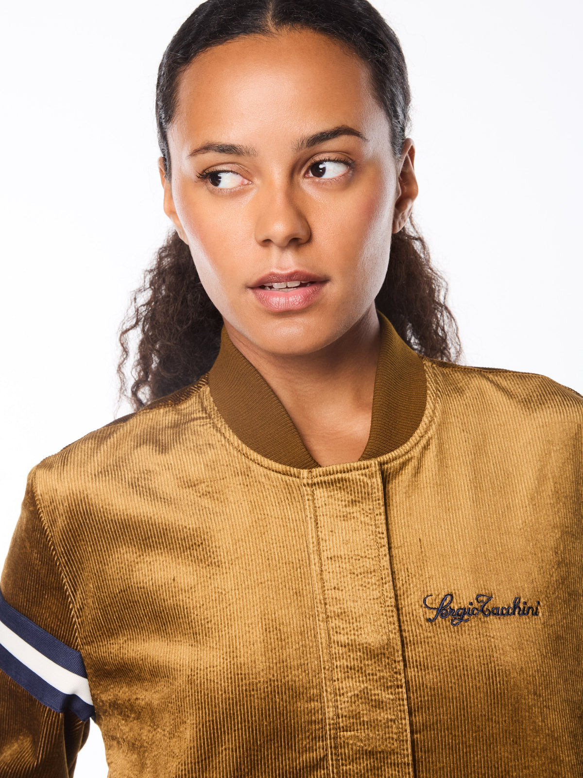 Women's Cordurato Track Jacket- Bronze Brown