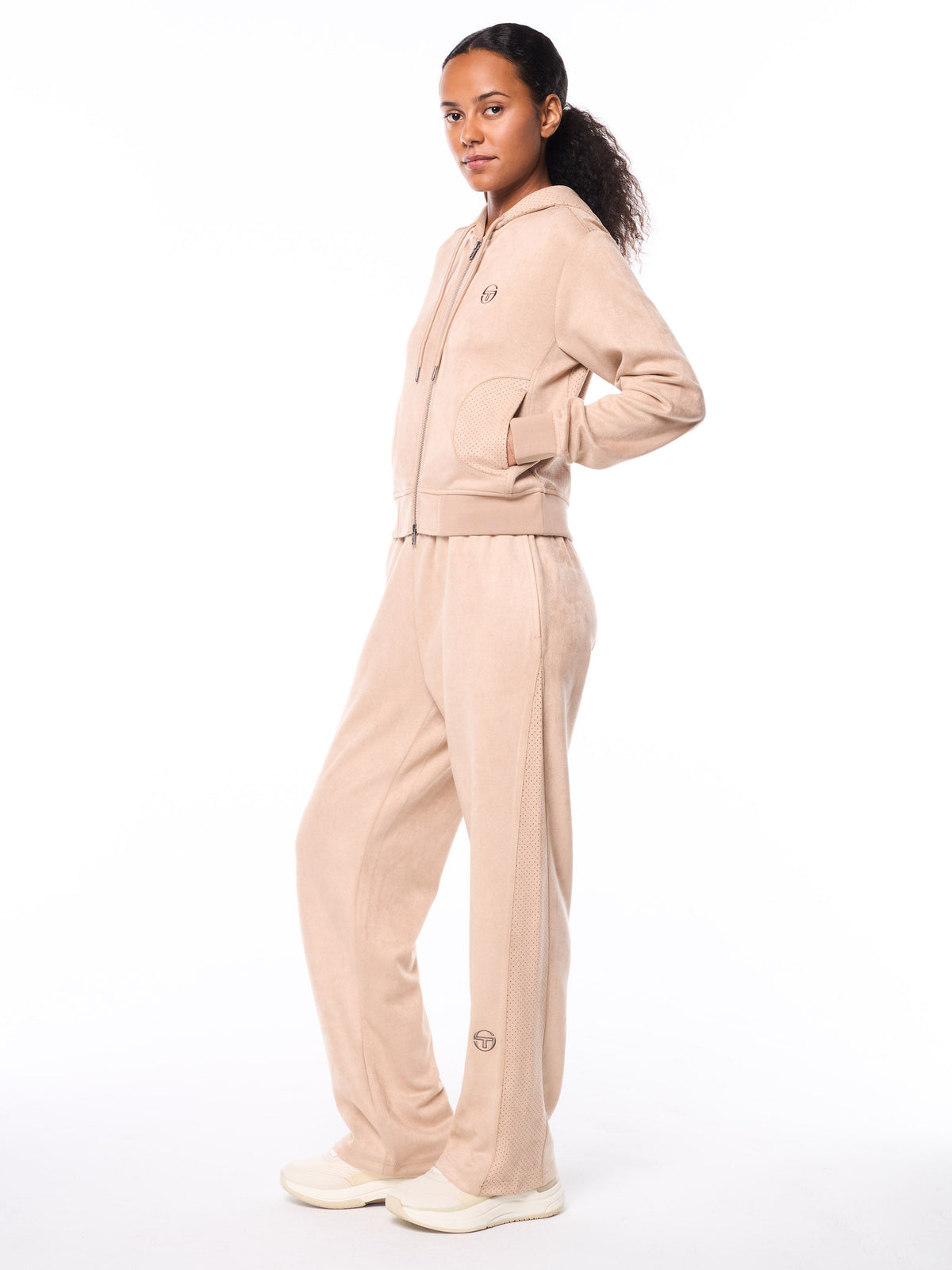 Women's Camoscio Hoodie- Humus