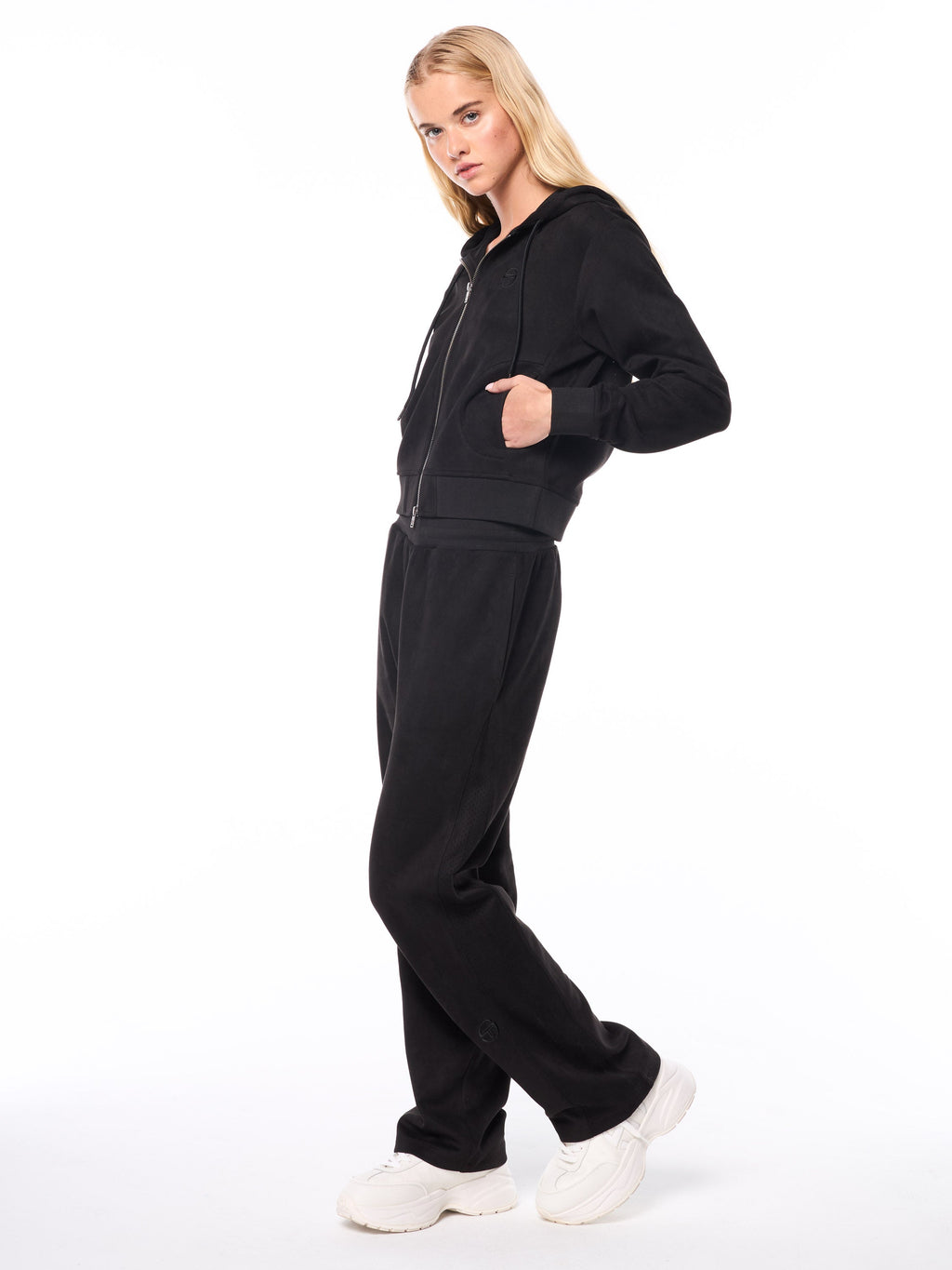 Women's Camoscio Hoodie- Black Beauty