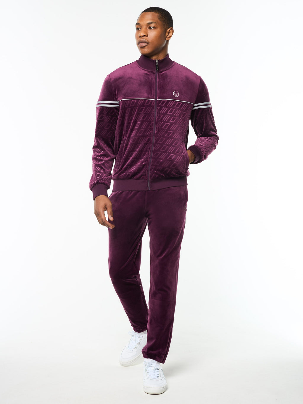 Bandiera Track Jacket- Potent Purple