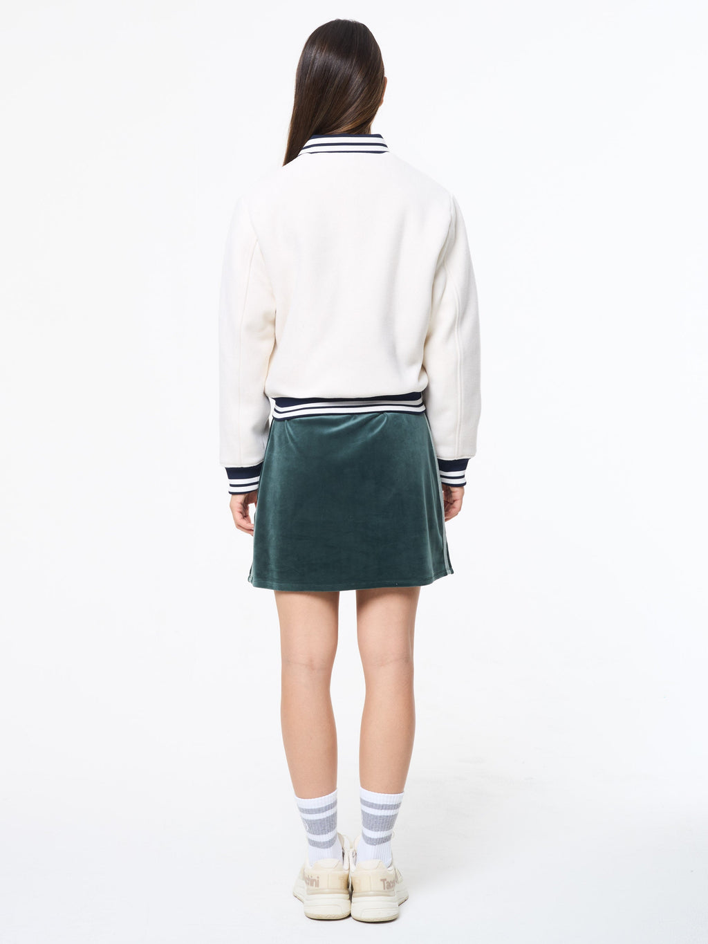 Marisa Varsity Jacket- Gardenia