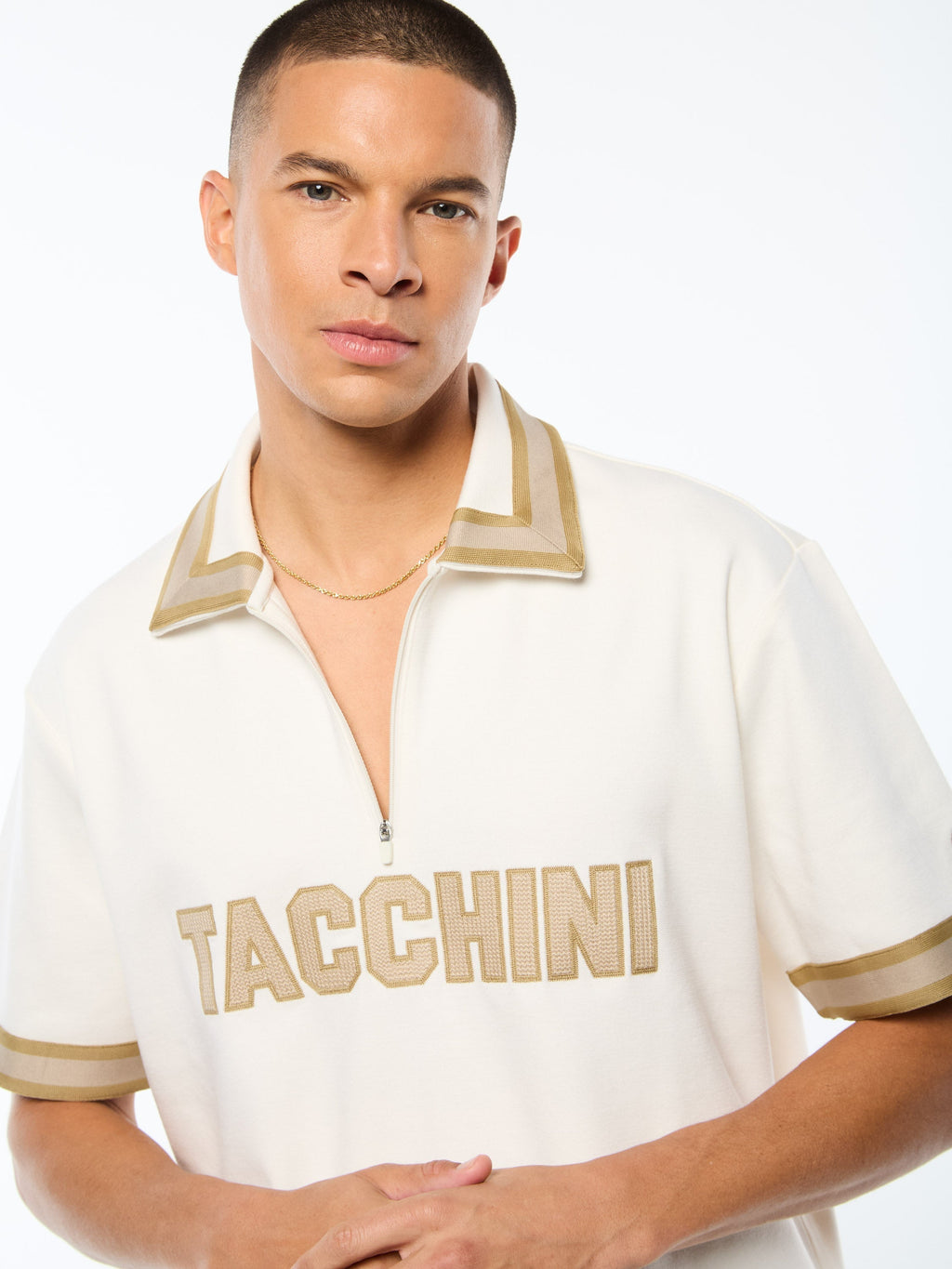 Tito Short Sleeve Polo-Gardenia
