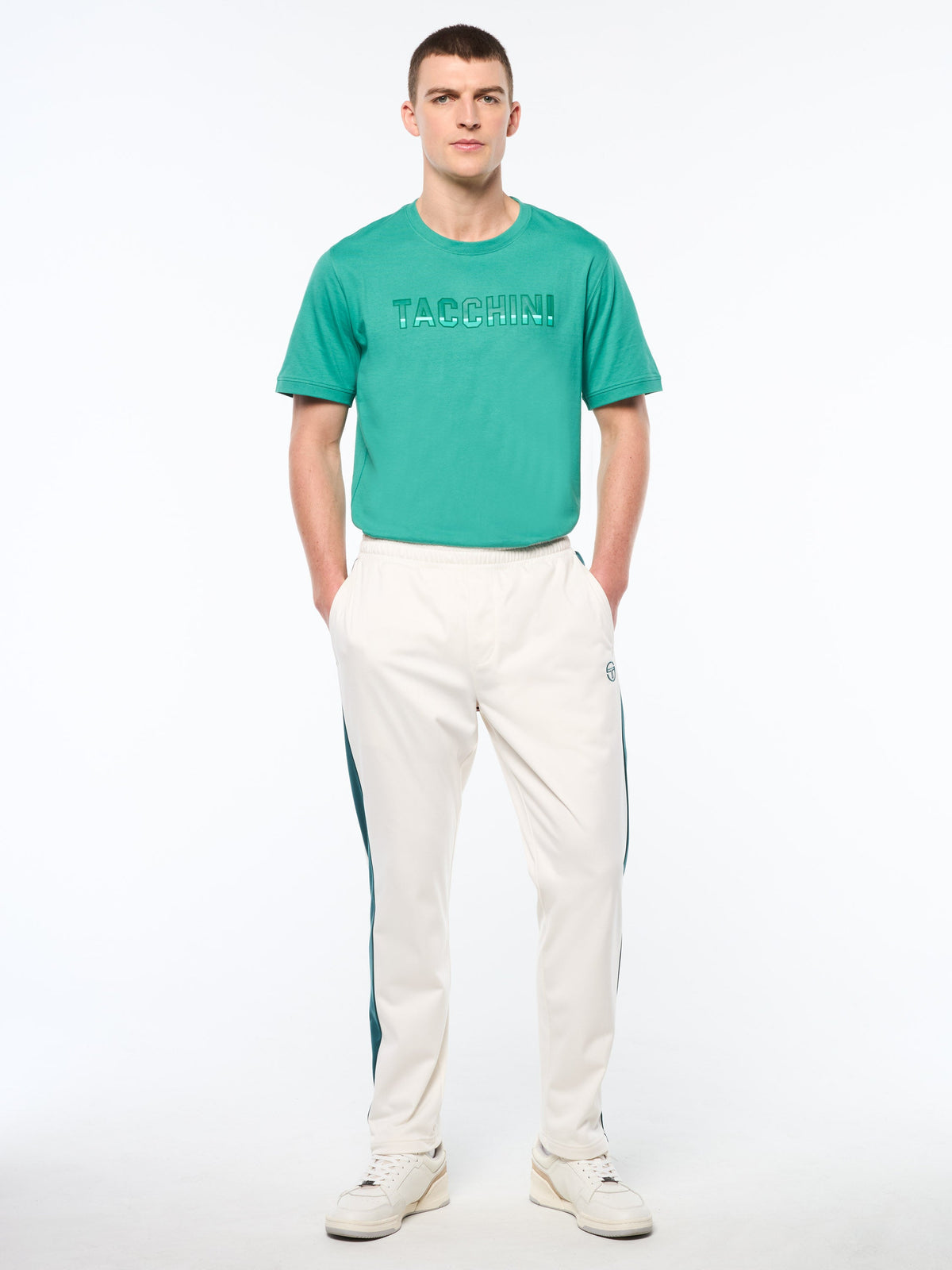 Massimo Track Pant-Gardenia