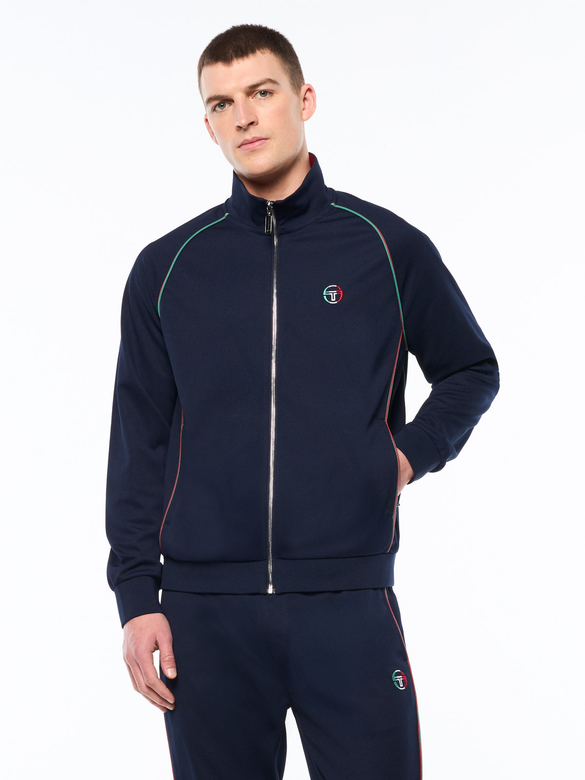 Eredita Track Jacket-Maritime Blue