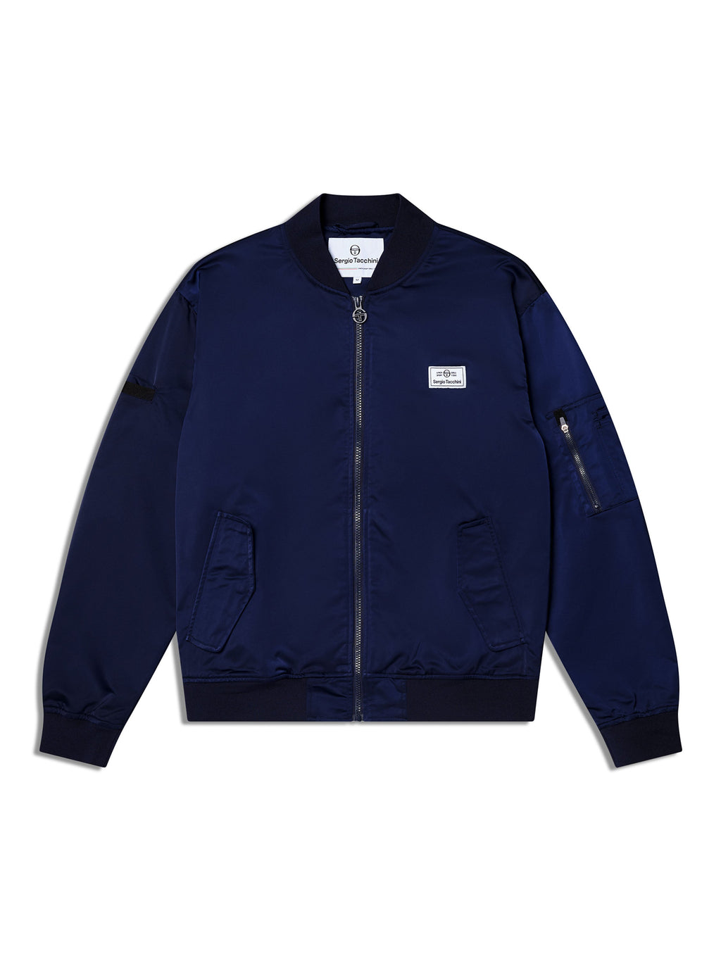 Piano Bomber Jacket-Maritime Blue