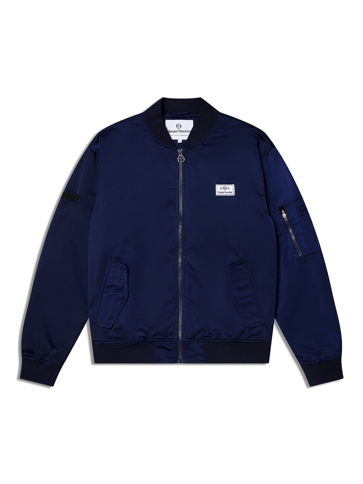 Piano Bomber Jacket-Maritime Blue
