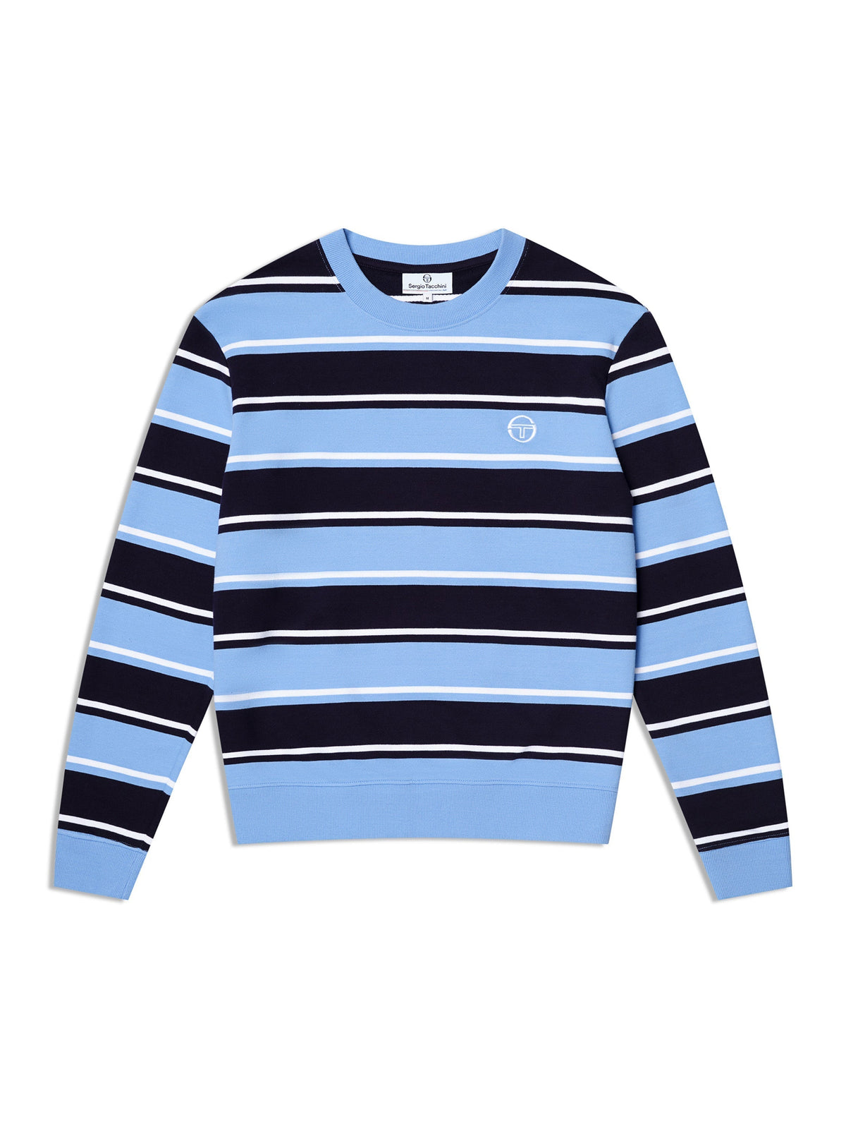 Strisce Stripe Crewneck-Maritime Blue