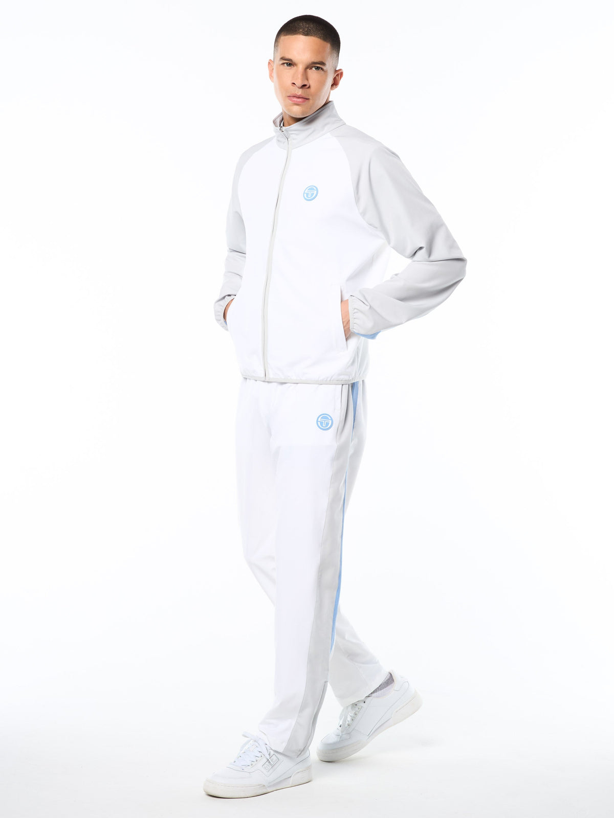 Racchetto Track Jacket-Brilliant White