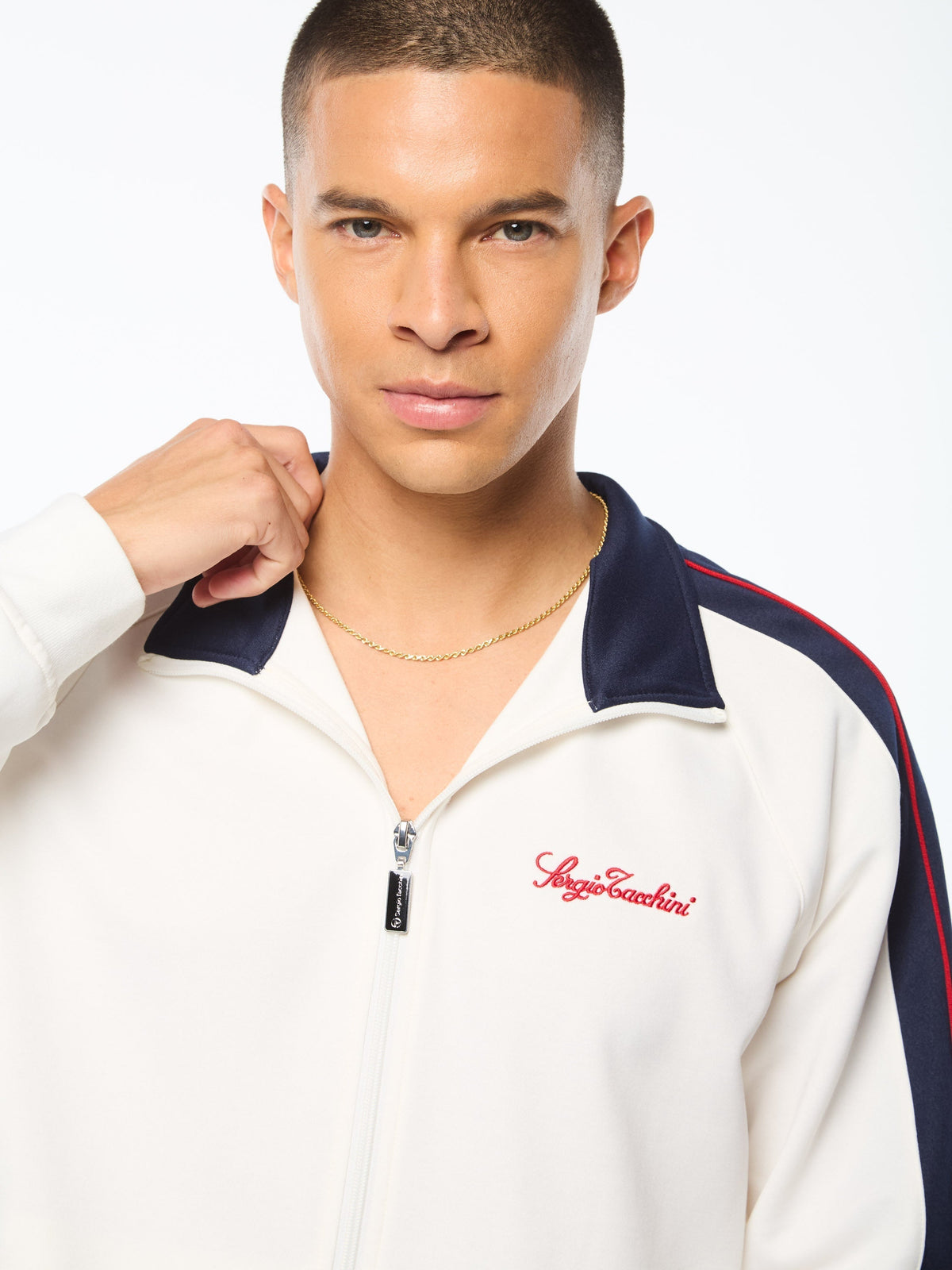Semplice Track Jacket-Gardenia