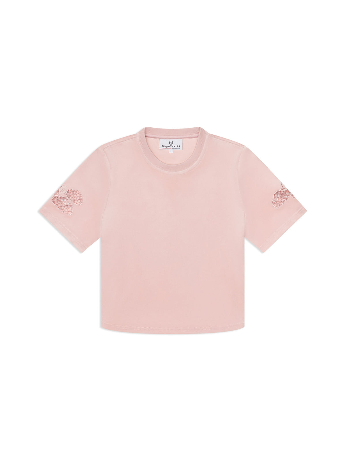 Nuvola Velour Cropped T-Shirt-Barely There