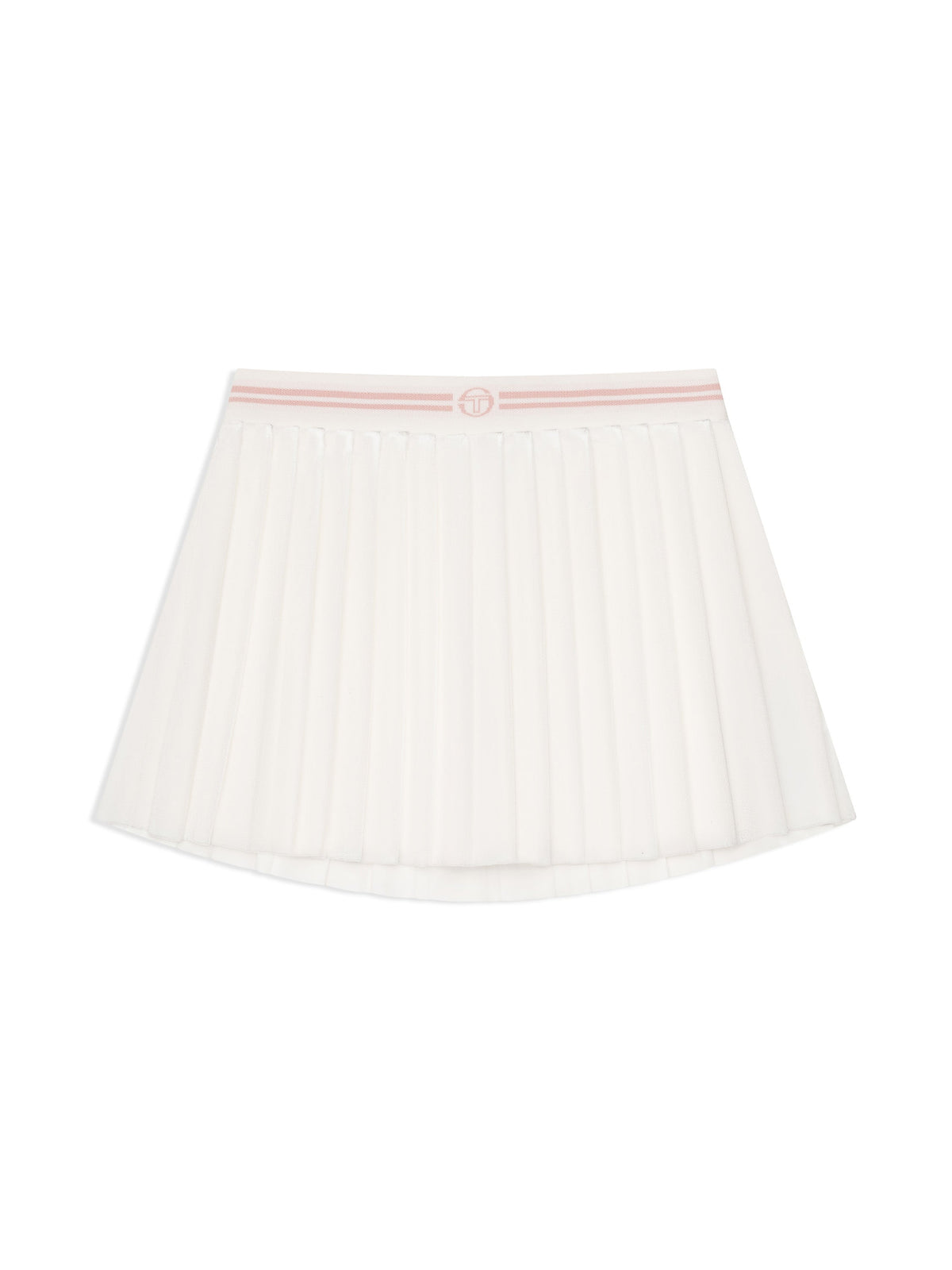 Nuvola Velour Skort-Gardenia