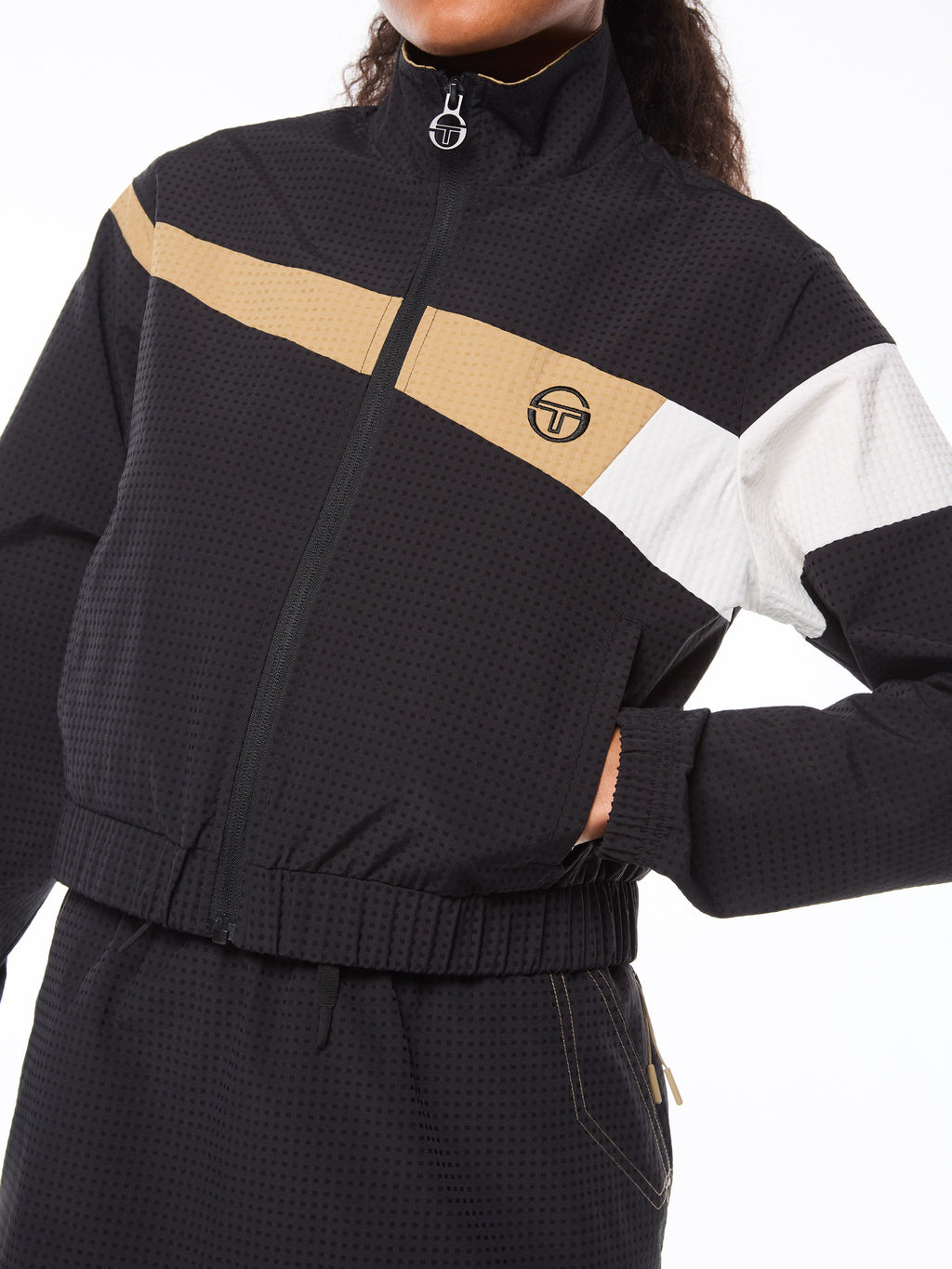 Roma Track Jacket-Black Beauty
