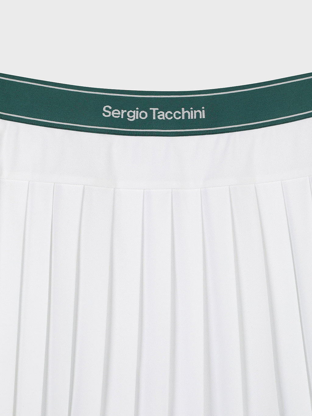 MC Scratch Staff Pleated Skirt-Off White