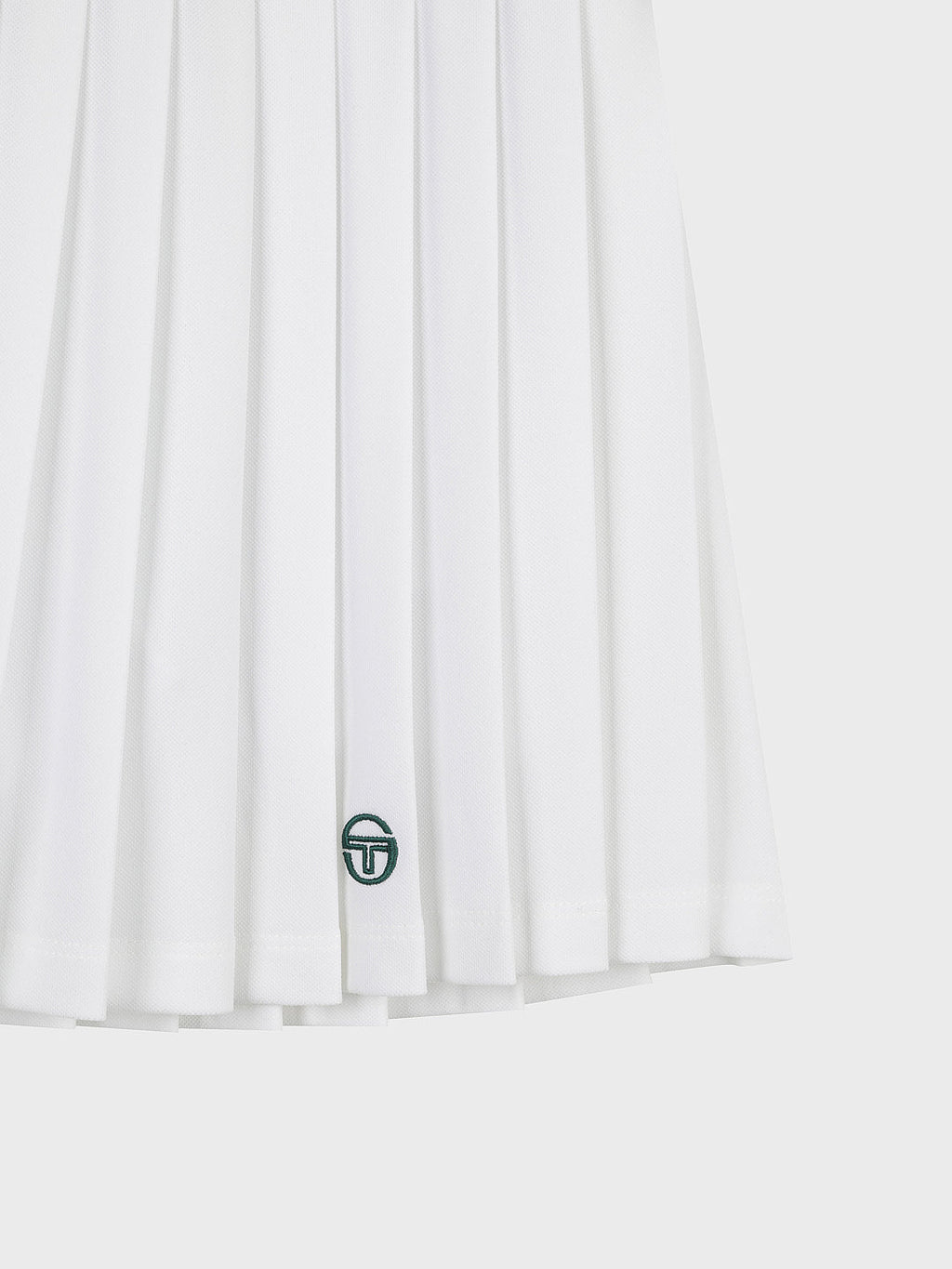 MC Scratch Staff Pleated Skirt-Off White